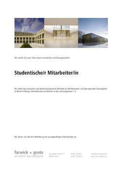 MSA Aushang Student - Der Stellenmarkt der FH Münster