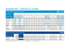 timetable 2017 - valid from 11.12.2016