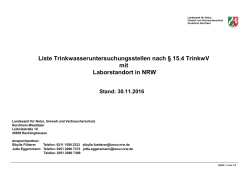 nach §15 (4) TrinkwV