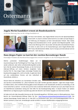 direkt zur Ausgabe - Tim Ostermann MdB