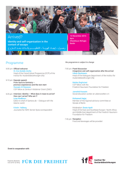 programme  - Institut für Auslandsbeziehungen