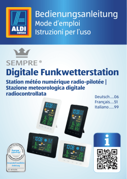 Digitale Funkwetterstation