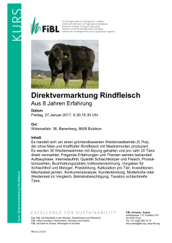 Direktvermarktung Rindfleisch