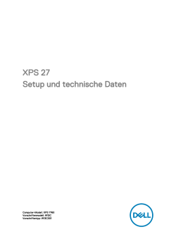 XPS 27 Setup und technische Daten