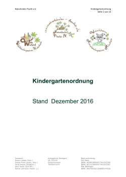Kindergartenordnung Stand Dez. 2016