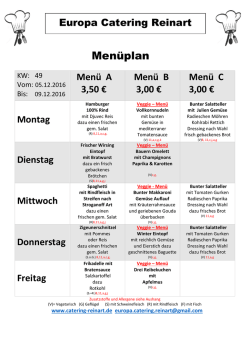 Speiseplan - St&auml;dtisches Gymnasium Eschweiler