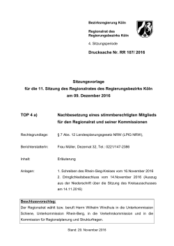 Tagesordnungspunkt 04a - Bezirksregierung Köln