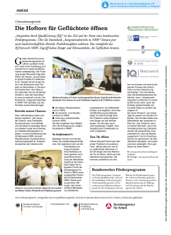 Integrationsbetriebe in NRW - Wochenblatt f&uuml;r Landwirtschaft