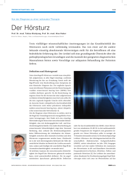 Der Hörsturz - Swiss Medical Forum
