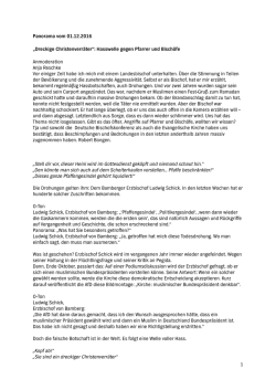 Hasswelle gegen Pfarrer und Bisch&ouml;fe