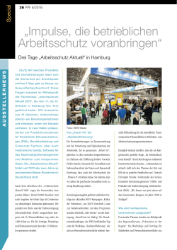 Impulse, die betrieblichen Arbeitsschutz voranbringen - PPF