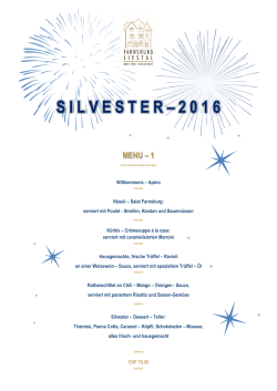 silvester – 2 0 1 6 - Restaurant Farnsburg