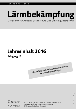 Jahresinhalt 2016