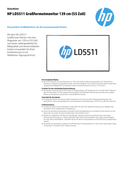 HP LD5511 Gro&szlig;formatmonitor 139 cm (55 Zoll)