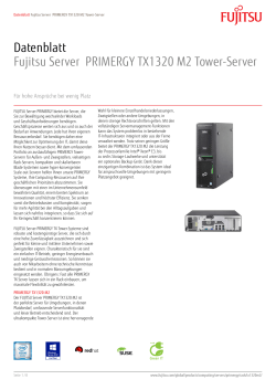 Datenblatt Fujitsu Server PRIMERGY TX1320 M2 Tower
