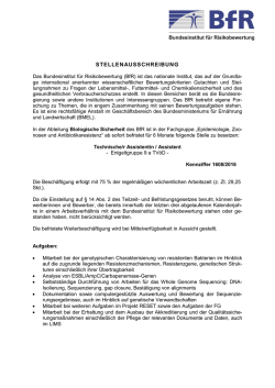 Technische Assistentin/Technischer Assistent in der Abteilung