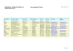 Liste der zugelassenen Unternehmen23,32 kB