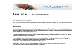 Fanbrief der Polizei Wolfsburg