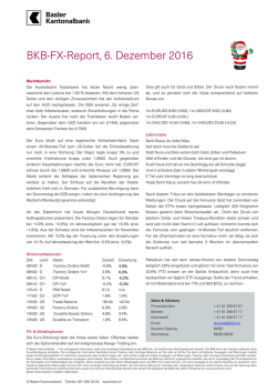 BKB-FX-Report - Basler Kantonalbank