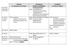 Gottesdienstzeiten im Gemeindeverbund im PDF