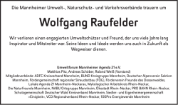 Wolfgang Raufelder - Mannheimer Morgen