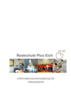 Infoabend - Realschule Plus Eich