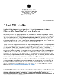 presse-mitteilung - Heribert