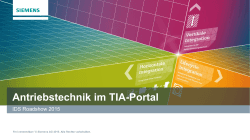 Antriebstechnik im TIA-Portal