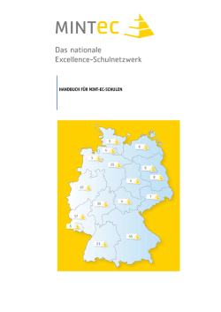Handbuch f&uuml;r MINT-EC-Schulen im nationalen Excellence