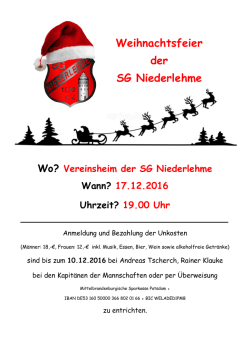Infos hier - SG Niederlehme