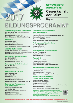 bildungsprogramm* bildungsprogramm