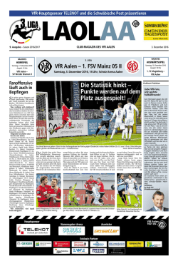 VfR Aalen - Schwäbische Post