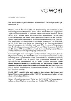 Aktuelle Information