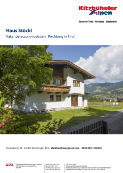 Haus St&ouml;ckl in Kirchberg in Tirol
