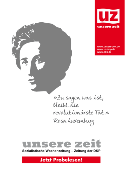 Herunterladen | UZ-Probeabo-Flyer