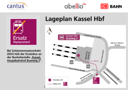 „Kassel, Hauptbahnhof Bussteig 3“.