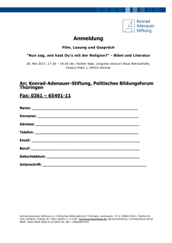 Programm PDF - Konrad-Adenauer