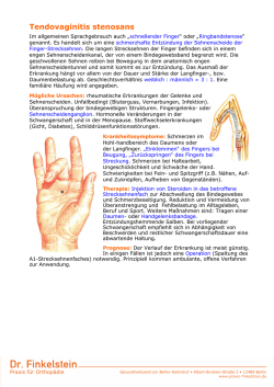zum Infoblatt  - Praxis Dr. Finkelstein