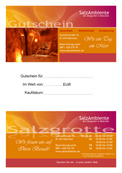 Gutschein zum
