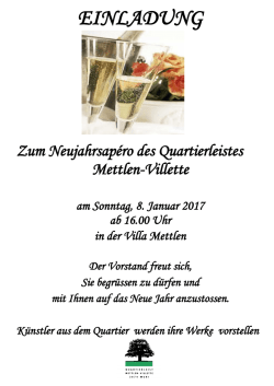 einladung - Quartierleist Mettlen
