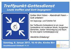 Gott anbeten! - Ref. Kirche Birr