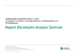 Report Büromarkt-Analyse nach Teilmärkten München 12-2016
