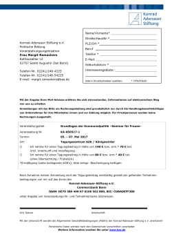 Anmeldebogen KA-050517-1 - Konrad-Adenauer