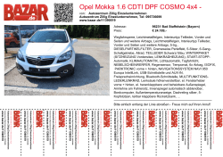 Opel Mokka 1.6 CDTI DPF COSMO 4x4 - Verbrauch: 4.7 l