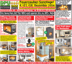 Feuerzauber-Sonntage! - DPU Profirenovierer GmbH