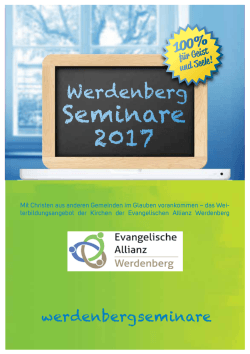 Seminare 2017 - Kirchgemeinde Grabs-Gams