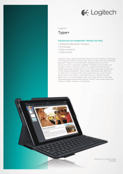 Schutzcase mit integrierter Tastatur für iPad. • Integrierte Bluetooth