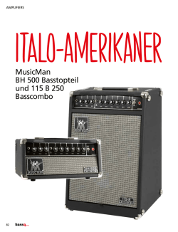 MusicMan BH 500 Basstopteil und 115 B 250 - Musiker