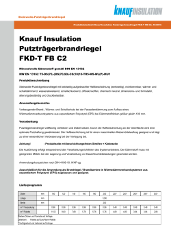 Knauf Insulation Putzträgerbrandriegel FKD
