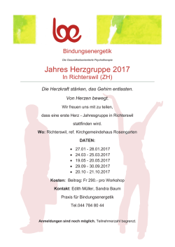 Jahres Herzgruppe 2017